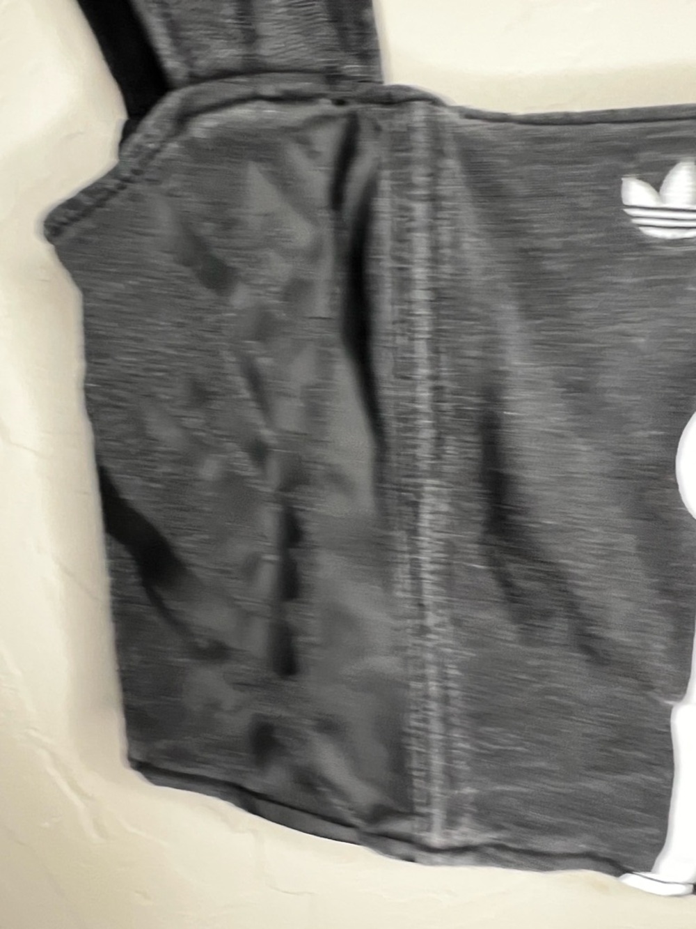 Adidas‎ Original GFX Coursage Gray Bustier Square Neck Streetwear Crop Top - Picture 5 of 10